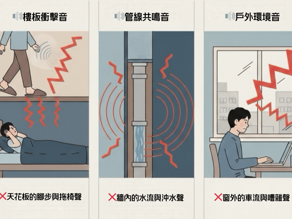🔊 擾人的聲音從哪裡來?正確的隔音策略,讓你一次就掌握