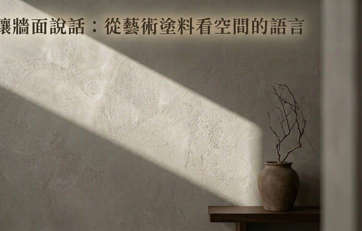✨讓牆面說話：從藝術塗料看空間的語言